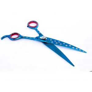 Tijeras Curvas Profesionales de Alta Calidad para Peluquería Canina con Mango de Cerámica Afilado y Recubrimiento de Color Personalizado - Product Image 3