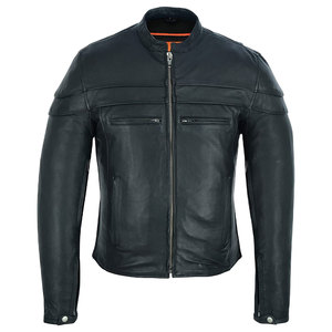 Unisex Streetwear Embroidered Leather <b>Jacket</b> Pu Heavy-Duty <b>Black</b> Motorcycle <b>Jacket</b> with Zipper Pockets Durable Biker Outerwear - Product Image 1