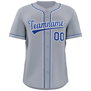 Unisex Baseball Jersey Uniform Sports Button Breathable 100% Polyester V-neck Anti-UV Quick Dry Full Printed - Product Image 5