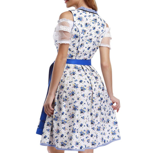 Vestido Dirndl Bávaro de Diseño Único al por Mayor, Elegante Vestido Tradicional de Oktoberfest para Mujer, Mini Vestido Dirndl con Blusa - Product Image 2
