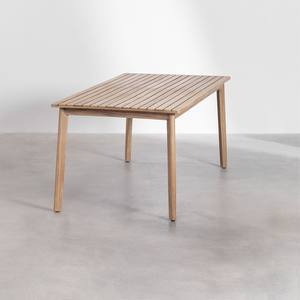 Mesa de comedor rectangular de madera de acacia Vandana Hexa Arista - Product Image 3