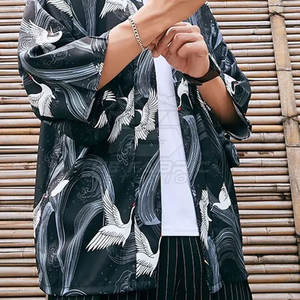 Lightweight Premium <b>Men's</b> Japanese <b>Kimono</b> <b>Jacket</b> Casual Winter Stand Collar Soft Fabric Adjustable Fit High Quality - Product Image 5