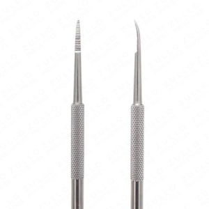 Custom Logo 2PCS Stainless Steel Nail <b>Cuticle</b> <b>Tool</b> Set OEM Private Label Manicure Pedicure Pusher and Dead Skin Remover - Product Image 2