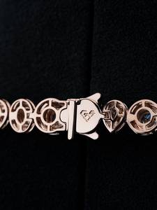 Collar de cadena tipo tenis de plata 925 con moissanita, con eslabones de piedras redondas y en forma de pera, para mujer, joyería para fiestas y bodas - Product Image 5