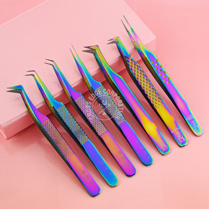 Meilleure pince à épiler pour extension de cils en acier inoxydable - Product Image 1