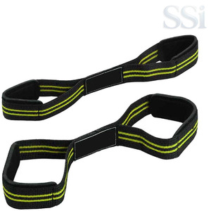 Sangles de musculation professionnelles en forme de 8 pour exercices de force, bandes de maintien antidérapantes pour les haltérophiles et les athlètes - Product Image 6