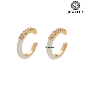High Quality Jewelux VVS Diamond <b>Stud</b> Earrings 925 Sterling <b>Silver</b> Rhodium Plated IGI Certified for Women's Wedding Anniversary - Product Image 3