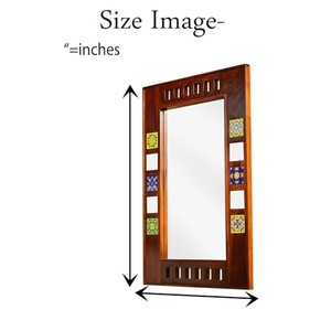 กระจกบาร็อคไม้ชีแชมทำมือ |   กรอบรูปงานแกะสลักแบบดั้งเดิมขายส่ง - Product Image 5