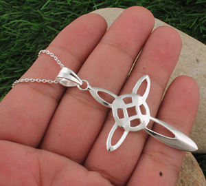 Pendentif minimaliste en argent sterling 925, unisexe, simple, délicat, géométrique, collier avec charme, petit bijou en argent plaqué platine - Product Image 6