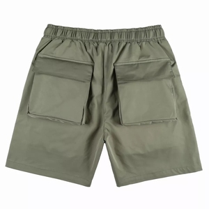 Shorts cargo noirs unis pour femmes Wize International, multi-poches, taille élastique, coupe décontractée, respirant, séchage rapide - Product Image 3