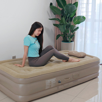 Matelas pneumatique en PVC certifié BSCI, taille Queen, design moderne, pliable, épaisseur >30 cm, pour école, parc, chambre, hôpital, extérieur, maison