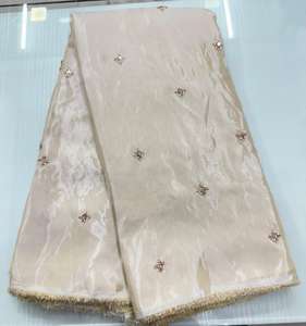 Tela Premium Transpirable, Ecológica, de Secado Rápido, Tejida en Viscosa Cosmos, con Bordado Original de Cuentas, para Prendas Khushi - Product Image 4