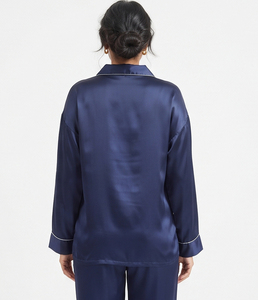 Ensemble de Nuit en Satin Modal pour Femme, Coupe Ample, Manches Longues, Tenue de Détente Assortie, Pyjama pour Dames - Product Image 6