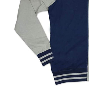customized <b>cardigan</b> sweater Sorority and fantarnity <b>navy</b> and gray color with embroidered logo - Product Image 2