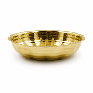 Modern Brass Incense <b>Burner</b> Compactly Shape Handmade Tabletop Decor Indoor Living Room Use - Product Image 1