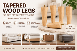 Modern Solid Wood Heavy Duty <b>Sofa</b> <b>Legs</b> Natural Tapered <b>for</b> <b>Sofa</b> Couch Bed Cabinet Chair - Product Image 5