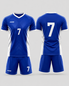 Ensemble de maillot de football pour homme F2WIN, noir et blanc, manches courtes, séchage rapide, respirant, polyester, uniforme pour toutes les saisons, sport pour adultes - Product Image 3