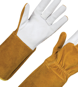 HOLY SIGNS INTERNATIONAL HSI-1450 Leather Welding <b>Gloves</b> Straight Thumb Molten Metal Splash Test <b>Type</b> a Fleece Lined - Product Image 3