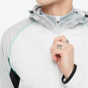 Custom <b>Reflective</b> <b>Running</b> <b>Jacket</b> With Wind Resistant Fabric Full Zip Design And Comfortable Fit For <b>Running</b> Training Activities - Product Image 4