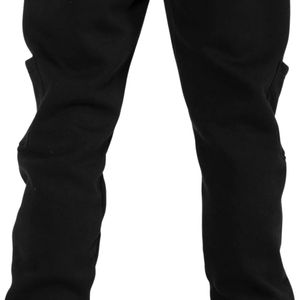 Men's Black Jogger Pants Casual Cotton Fleece Sweatpants <b>Elastic</b> <b>Waist</b> Drawstring Workout Sports <b>Trousers</b> Wholesale - Product Image 4