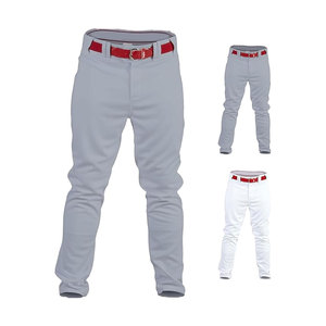 <b>Baseball</b> Pants Full Length Semi Relaxed Fit Youth Sizes Solid Color Athletic Performance Uniform Bottoms Durable Comfortable - Product Image 5