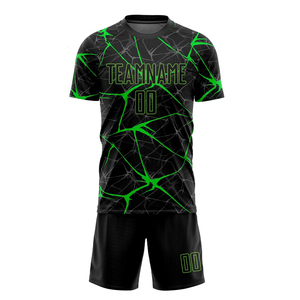Ensemble de maillots de football personnalisés sublimés, dégradé violet, unisexe adulte, respirant, manches courtes, coupe athlétique, uniforme de football - Product Image 5