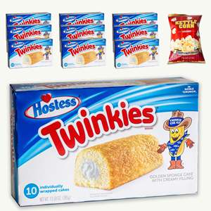 Hostess Twinkies 385g Cream Filled Sponge Cake <b>Sweet</b> Snack Soft Golden Cakes Individually <b>Wrapped</b> American Dessert Wholesale - Product Image 5