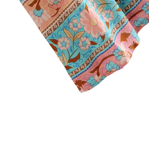 Vestido midi elegante estampado para mujer, vestido de playa para vacaciones - Product Image 2