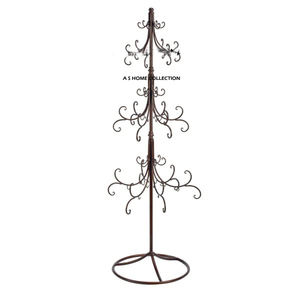 Expositor de Estilo Dubái, Decoración Navideña, Adornos Modernos para el Hogar, Acabado Negro, Iluminación LED, Metal - Product Image 1