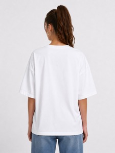 Camisetas para Mujer, Camisetas Holgadas de Algodón y Poliéster, Camiseta Informal de Manga Corta - Product Image 2