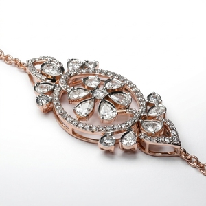 Fancy Lab Grown Diamond Necklace in 9K Rose Gold | 2.70 CT Women's Fine Jewelry - Product Image 3