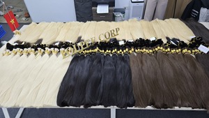 Proveedor Mayorista Líder que Ofrece Cabello Humano Crudo Sin Procesar a Granel en Textura Lisa Natural para Uso de Primera Calidad en el Extranjero - Product Image 6