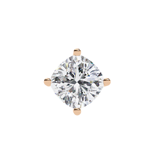 Collier pendentif solitaire en or blanc tendance, taille coussin, diamant, or rose, cadeau de mariage, bijoux pour femmes et mariées, directement de l'usine - Product Image 2