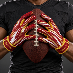 Guantes Deportivos Personalizados OEM para Hombre y Jóvenes, Transpirables, de Tela Elástica, Antideslizantes, con Palma de Agarre Adhesivo de Poliéster - Product Image 2