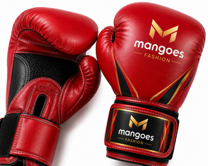 Mangoes Fashion Customizable Professional Boxing Gloves Faux Leather Closure Breathable Lightweight Adjustable Wrist <b>Strap</b> - Product Image 1