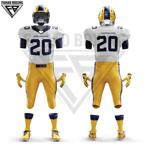 Maillot et pantalon personnalisables avec nom et logo d'équipe imprimés, uniforme sportif grande taille, polyester, maillots et hauts de football américain - Product Image 6