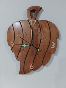 Modern Home Wooden <b>Clock</b> <b>Silent</b> Non Ticking Wall <b>Clock</b> Decorative Solid Wood Design for Interior Wall Display - Product Image 4