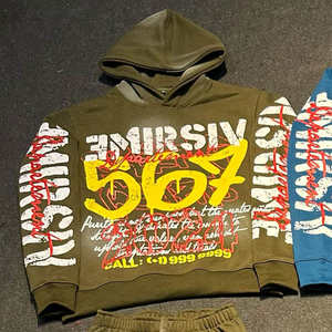 Ensemble survêtement personnalisé avec sweat à capuche évasé et pantalon pattes d'éléphant - Product Image 1