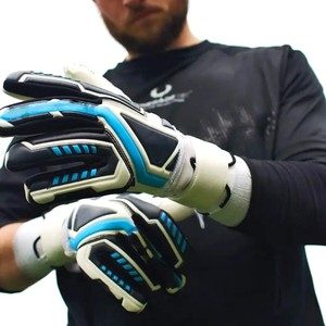 Gants de gardien de but personnalisés, gants de football professionnels, grip en latex, respirants, antidérapants, protection des doigts pour les jeunes et les adultes - Product Image 4