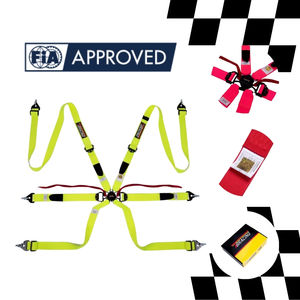 Arnés de Seguridad para Carreras de 6 Puntos, 2 Pulgadas, FIA 8853-2016, Personalizado OEM ODM, Patente Taiwanesa, Liberación Rápida, 16 Colores - Product Image 2
