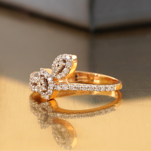 Marquise Double Halo Lab Grown Diamond Open Wrap <b>Ring</b> 14K Rose <b>Gold</b> with VS1 Clarity <b>Cocktail</b> Statement with IGI Certificate - Product Image 2