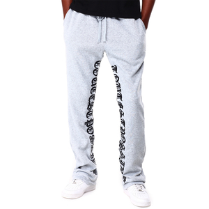 Pantalon de jogging décontracté pour homme, coupe évasée, avec patch brodé vintage vieilli personnalisé - Tissu épais respirant et écologique - Product Image 5