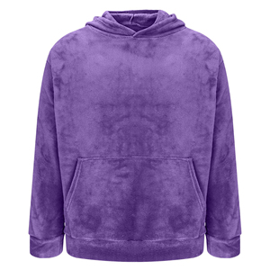 Wholesale <b>Sherpa</b> <b>Fleece</b> Hoodies Unisex Warm Soft Winter Pullover Hooded Sweatshirts Custom Logo Print Windproof Eco-Friendly - Product Image 4