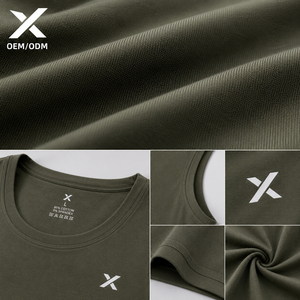 X Sports City เสื้อกล้ามผู้ชายหลากสี, เสื้อกล้ามคอกลมแขนกุดผ้าฝ้ายสแปนเด็กซ์ผสมดีไซน์อินเทรนด์ - Product Image 4