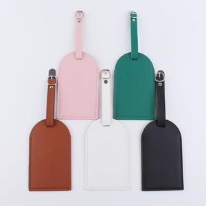 Étiquettes de bagage personnalisées en cuir véritable souple, les plus populaires, avec boucle, pour valises et sacs de voyage - Product Image 1