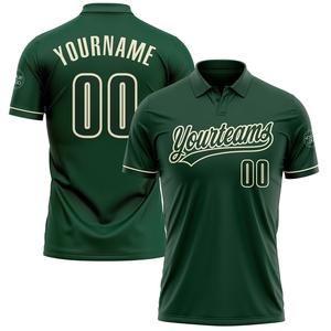 Venta al por Mayor Directa de Fábrica OMMIZ INDUSTRY, Camiseta Polo de Golf Verde de Alto Rendimiento Personalizada - Product Image 1