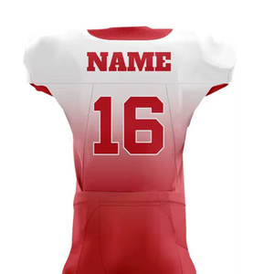 Vêtements de sport élégants, respirants et confortables, uniforme de football rouge et blanc dégradé, impression par sublimation 16 - Product Image 4
