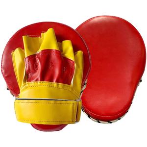 Coussinets de mise au point incurvés Mitaines de frappe de boxe et coussinets de cible pour l'entraînement aux arts martiaux Muay Thai Kickboxing - Product Image 1