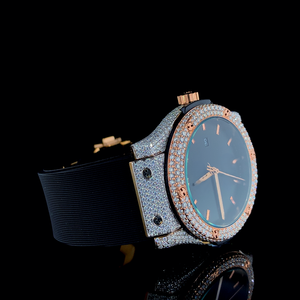 Reloj Mecánico de Lujo con Diamantes, Movimiento Automático, Acero Inoxidable, Hecho a Mano con Moissanita, Joyería de Belleza Personalizada - Product Image 2
