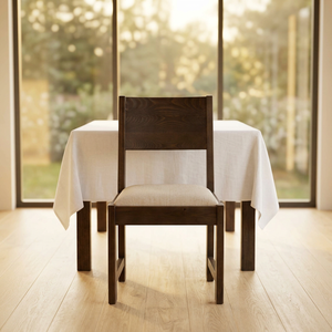 Chaise de salle à manger en bois rembourrée moderne avec dossier confortable pour hôtel, restaurant, mobilier - Product Image 4